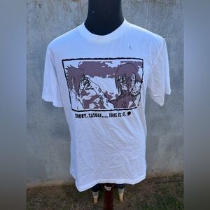 New Uniqlo x Naruto UT Japan White Sorry Sasuke T-Shirt Men's Large